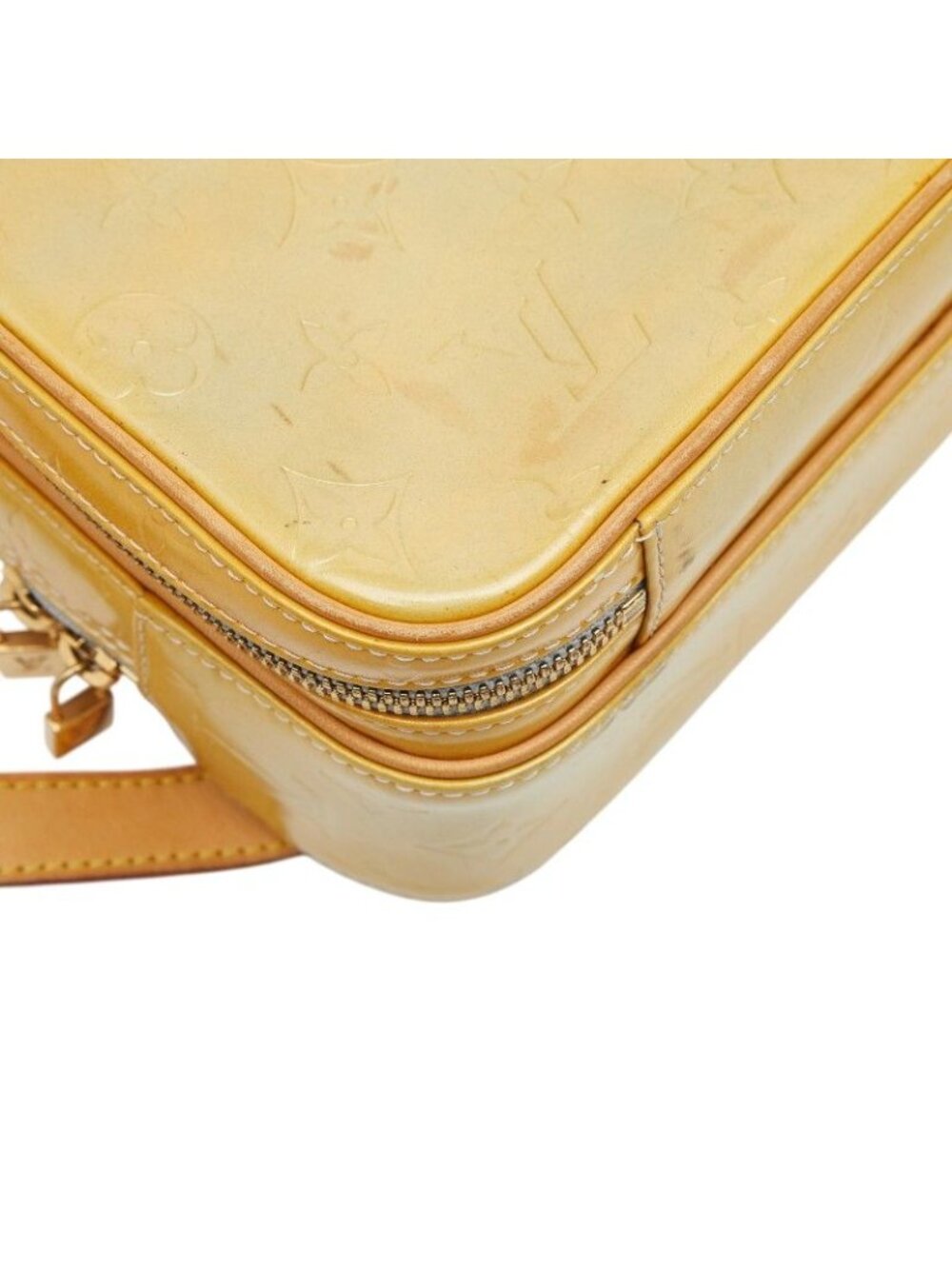 Louis Vuitton Monogram Vernis Backpack Gray Yellow Patent Leather - Picture 5 of 10